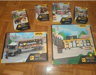 EDEKA BLOCKZ Komplettset | Kompatible Bausteine | Alle 6 Sets | NEU