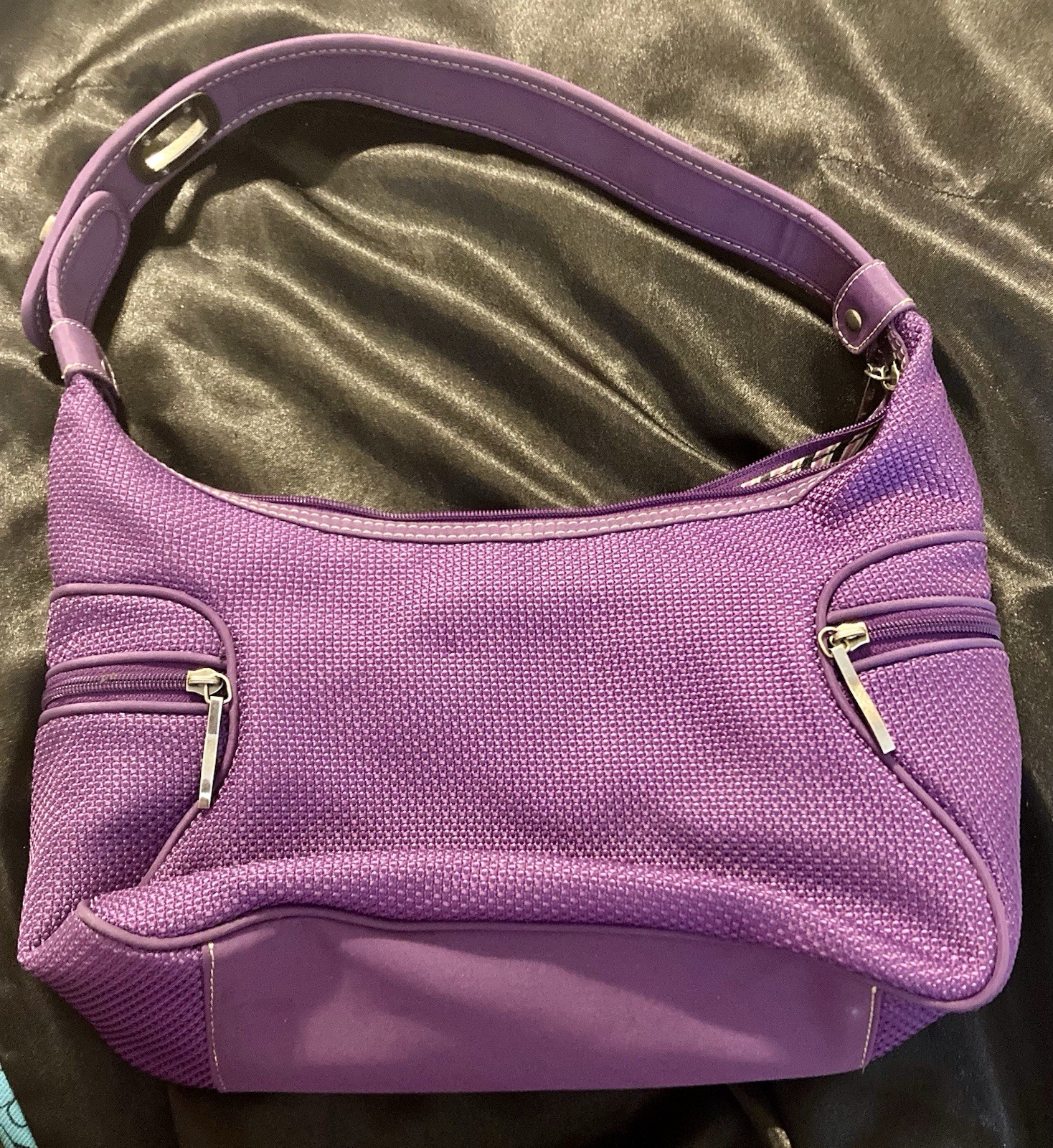 The Sak Purple Woven Shoulder Bag