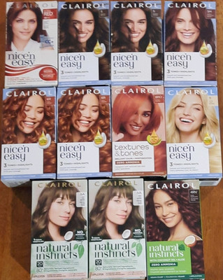 11 Count Clairol Hair Dye with multiple colors