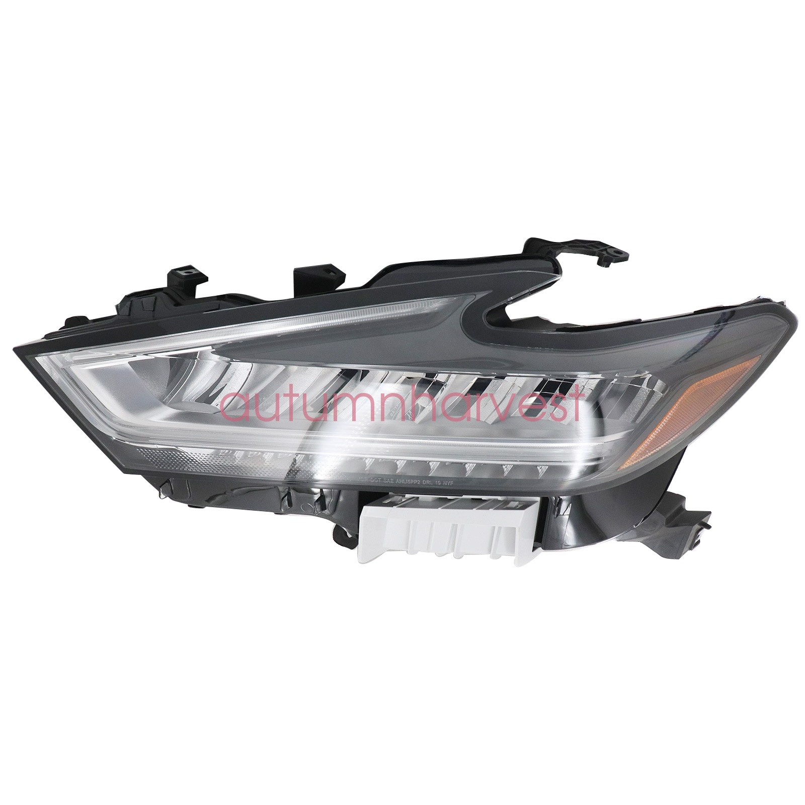 Fits Nissan Maxima 2019 2020 2021 Headlight LED Housing Chrome Driver Left Side