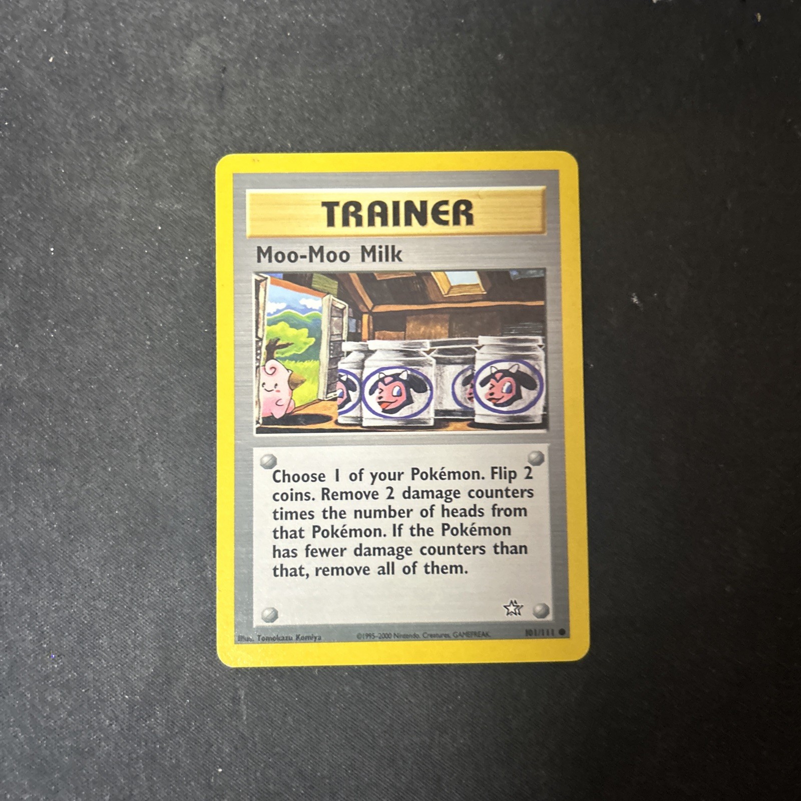 Pokemon Card  Trainer Moo-Moo Milk 101/111 Neo Genesis D
