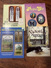Stained Glass Patterns Books. Lot Of 4.