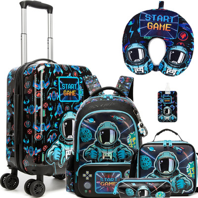 Kid S Luggage Set 5 Piece Suitcase Set 16'' Hardside Luggage with Spinner Wheels