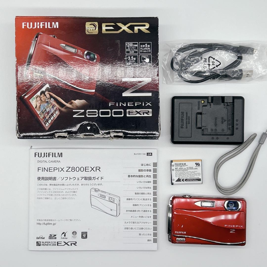 FUJIFILM FinePix Z800EXR Red Digital Camera 12.0MP Working | eBay
