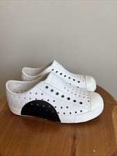 Native Jefferson Slip On Kids Shoes 12 White Black