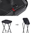 Salon Folding Rolling Tray Station Service Trolley Storage Cart For Barber Shop — photo 4