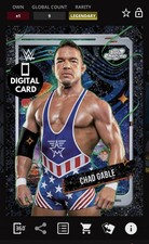 DIGITAL WWE SLAM 10cc CHAD GABLE BLACK ECLIPSE COSMIC CHROME 25 LEGENDARY