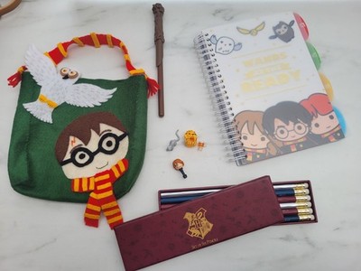 Harry Potter Fan Konvolut Filztasche, Notizbuch, Stift, Bleistifte +einige Lego Teile  