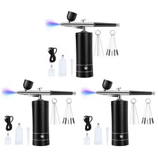 3X Airbrush Kit Rechargeable Cordless Airbrush Compressor,30PSI High1826