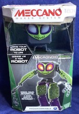 NEW Meccano Erector Micronoid Green Switch Building Toy Programmable Robot Works