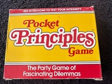 Vintage Pocket Principles Game Test our Integrity Dilemma Card Party 3-8 Players