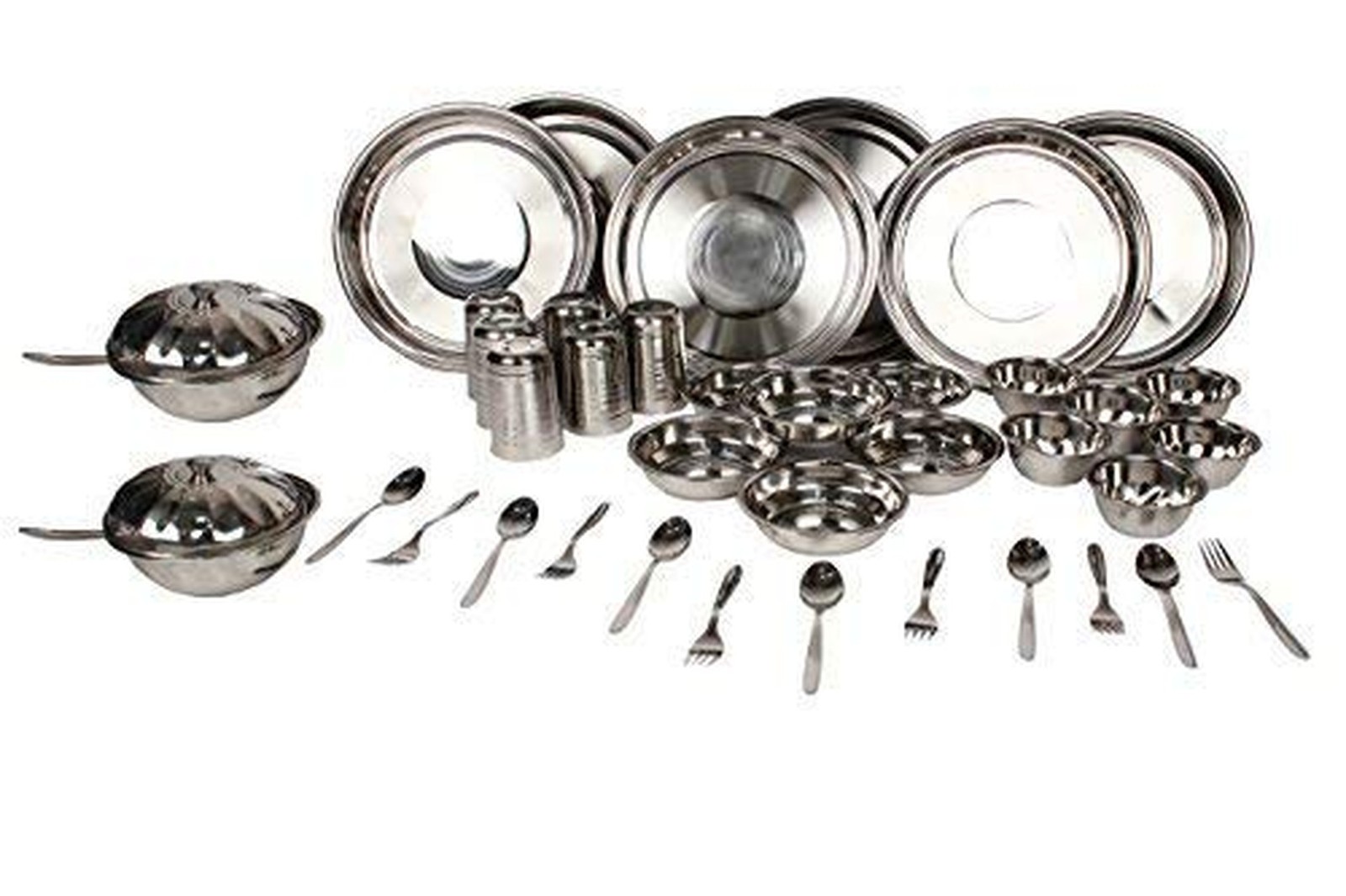 Stainless Steel Dinnerware Set 40 Pieces, Service for 6