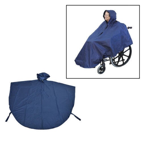 Rollstuhl Poncho Umhang Cape Wasserdichter Regenmantel für Rollstuhlfahrer - Bild 8 von 9
