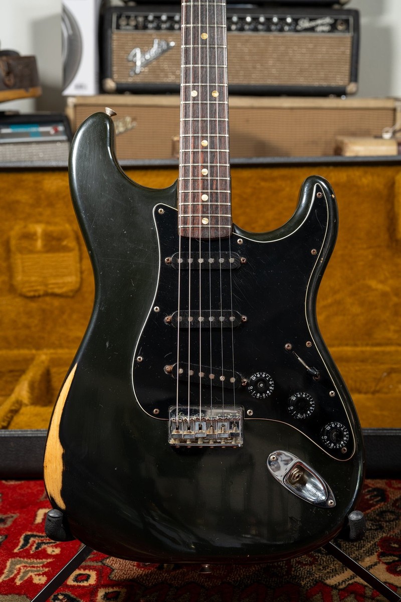 ★★Custom HardRelic Black Stratocaster★★ Fender CS #79 Limited Edition Dual Mag II Stratocaster Super
