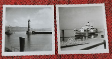 2 alte Fotos: Lindau Bodensee und Raddampfer Stadt Meersburg 1953