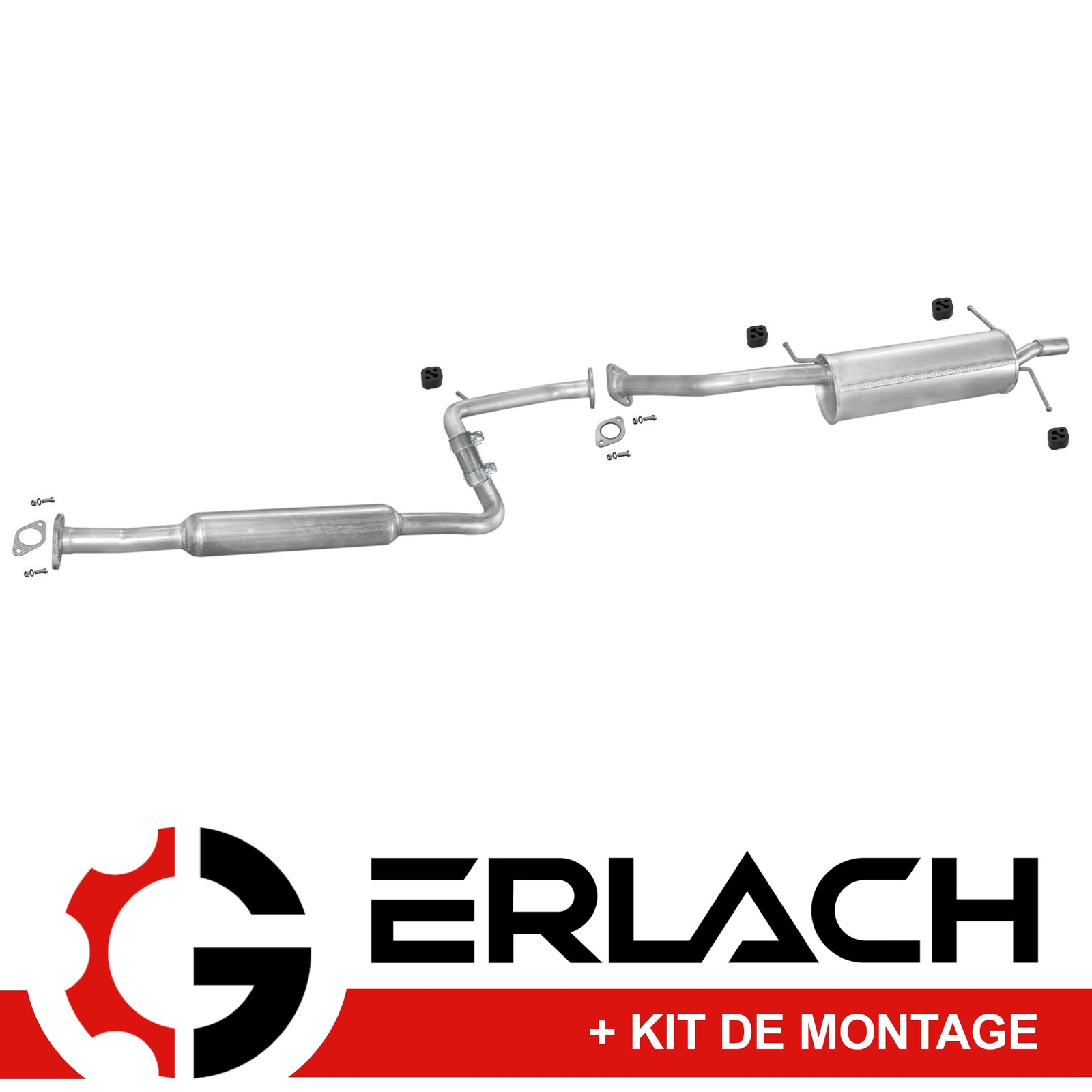Silencieux d'échappement pour Mazda MX6 et 626 1.8 2.0 essence en acier