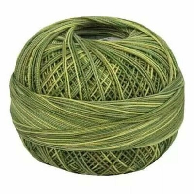 Lizbeth Egyptian Cotton Crochet Thread Size 10 Color 138 Leafy Green