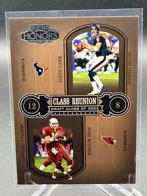 David Carr / Josh McCown 2004 Playoff Honors Class Reunion #CR-26 SN #/1500