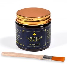 Barnabas Blattgold Gold Leaf Sealer 60ml with Bonus Brush, Sealant,