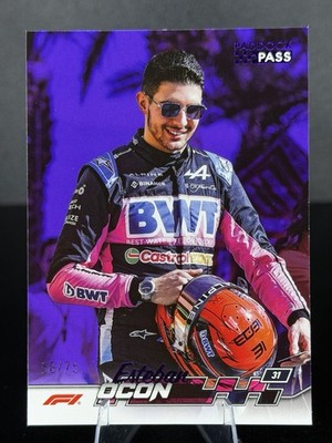 Topps 2024 Paddock Pass F1 - Esteban Ocon /75 [Purple] #9 BWT Alpine