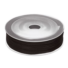 Trim Cord Rope 1.5mm Nylon Twisted Braid Trim Rope 0.06" 22 Yards Coffee