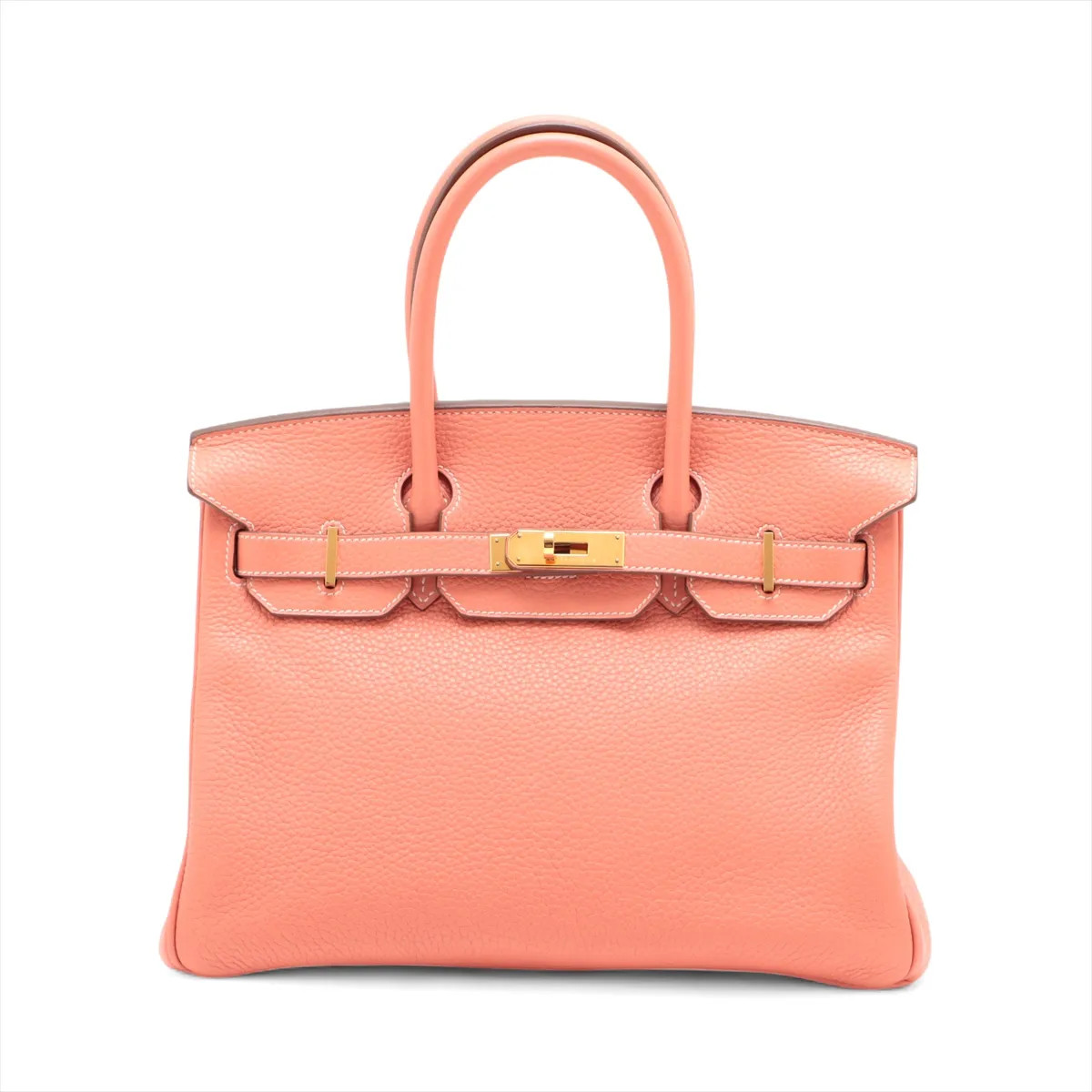 Hermès Birkin 30 Le Tournay Taurillon Clemence Crevette Gold Metal Fittings □Q:2