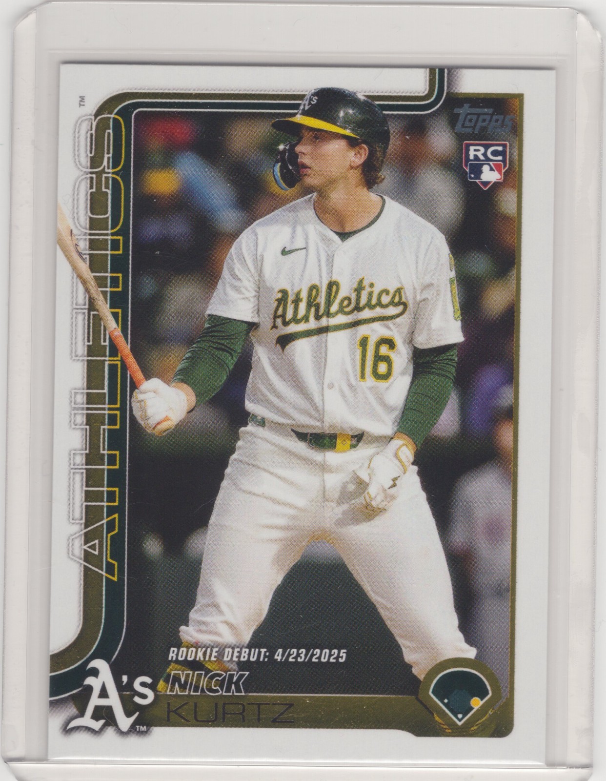 2025 Topps Update - Nick Kurtz Rookie Debut RC #US197 - Athletics