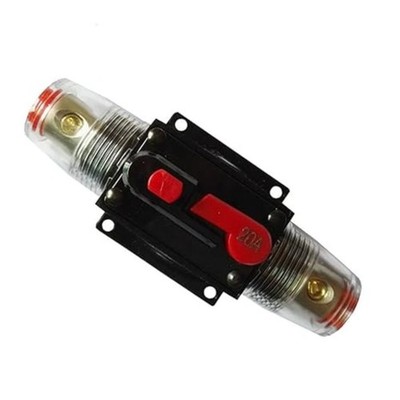 20 Amp Circuit Breaker with Manual Reset Fuse Holder Solar Panel Fuse for Auto C