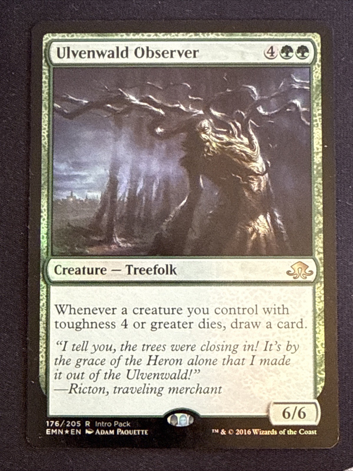 1x Foil Ulvenwald Observer (176) Eldritch Moon Into Pack MP MTG Magic x1 MKE