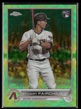 Stuart Fairchild 2022 Topps Chrome #156 Green/Yellow Rookie Arizona Diamondbacks