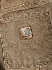 Carhartt Canvas Carpenter Pants Boys Size 12, Brown