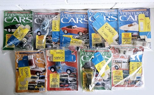 Century Of Cars Bundle X9 Magazines And Diecast Cars Corgi Bundle Job Lot - Read