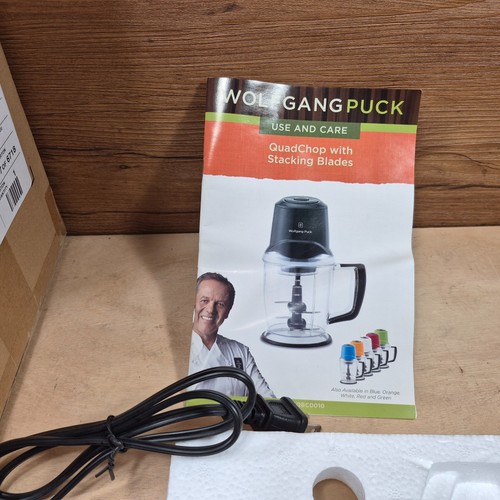 Wolfgang Puck 400 Watt 48 Unzen/6 Tassen Rot QuadChop Mixer/Zerkleinerer Neu im Karton - Bild 5 von 8