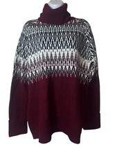 JohnPaulRichard Fair Isle Turtleneck Sweater ...