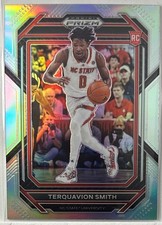 2023 Prizm Draft Picks #10 Terquavion Smith Silver Prizm RC NC State Wolfpack
