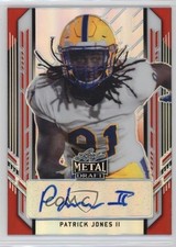 2021 Leaf Metal Draft Portrait Red Rainbow 4/5 Patrick Jones II #PA-PJ2 Auto b8h