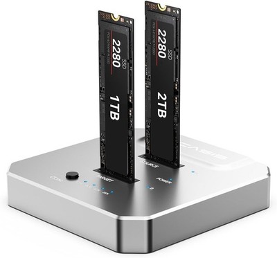 ACASIS NVMe M.2 Duplicator: Dual-Bay Offline Cloner with USB-C & Aluminum Design