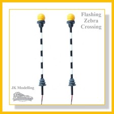 Zebra Crossing with Flashing Beacons 12v (2pcs) for OO Gauge