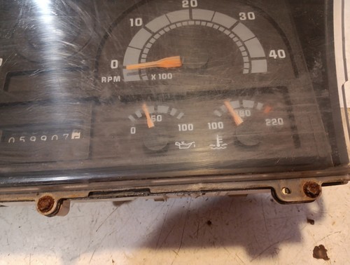 1990-02 ? GMC Top Kick Diesel Truck Instrument Panel Gauge Cluster Untested - Foto 5 di 23