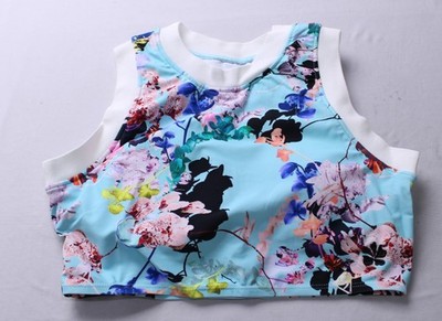 Hapari Women's Whitsunday Swim Tank Midkini Top CG2 Blue Medium (8-10) NWT