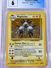 1999 Pokémon Base Set #9/102 MAGNETON Holo Rare Unlimited CGC 6 EX/NM on eBay