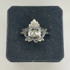 VTG 925 Sterling Silver Christ For All Church Canada Emblem Ring 4.5g Sz 8.5