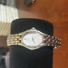 Rare Pink Dial Seiko Women’s Silver Tone Quartz Oval Watch SS Bracelet see dsc. — photo 1