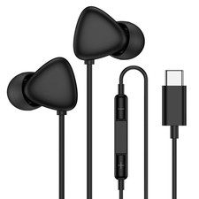 for Samsung USB C Headphones Wired Earbuds Galaxy S26 Ultra BLACK