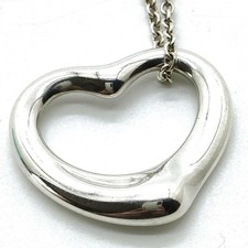 Tiffany and Co. Necklace Peretti Open Heart Silver 925 2344631