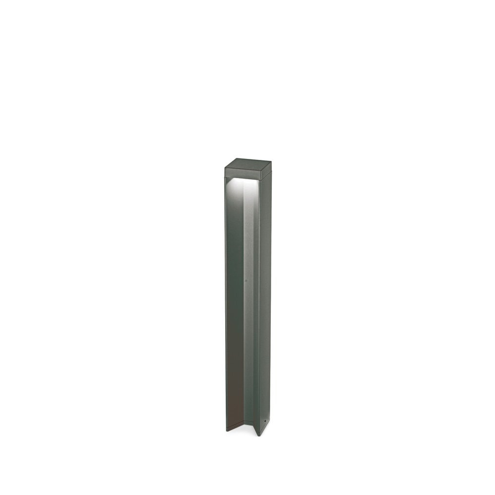Paletto Esterno LED Kurt 12W Antracite: Luce Calda 3000K per Giardino