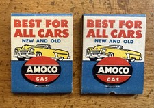 (2) VINTAGE New Old Stock Amoco Gas Permalube Matchbooks Fairfield, CT