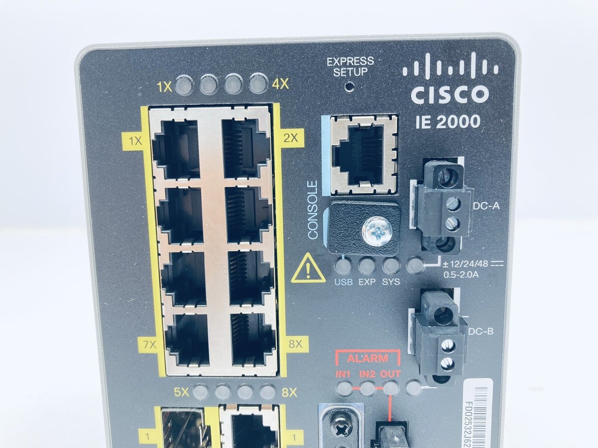 CISCO IE-2000-8TC-G-N INDUSTRIAL ETHERNET 2000-SERIES SWITCH 8