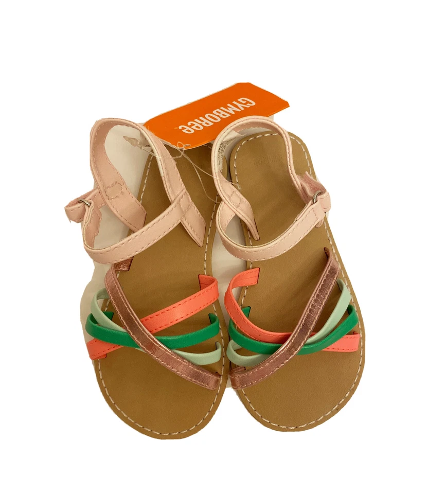 Sandalias Gymboree Island Cruise talla 9 tropicales con tiras zapatos-NUEVAS CON ETIQUETAS Foto 2 de 3
