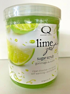 QTICA Smart Spa SUGAR SCRUB for Manicure & Pedicure 44oz. LIME ZEST